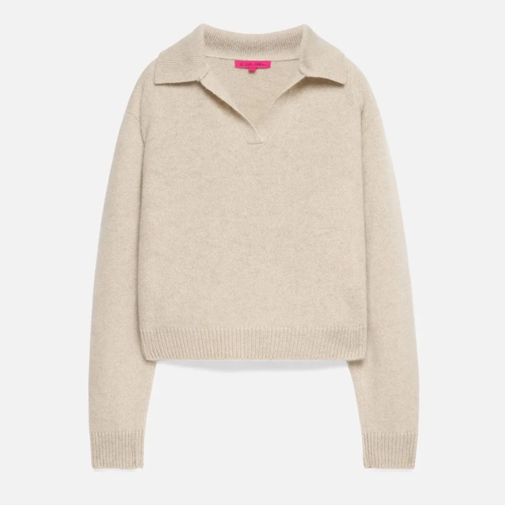 The Elder Statesman Women’s Henley Polo Cashmere Sweater